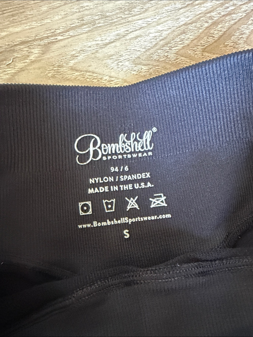 NWT Bombshell Black High Waist Leggings Size: S - Picture 3 of 8